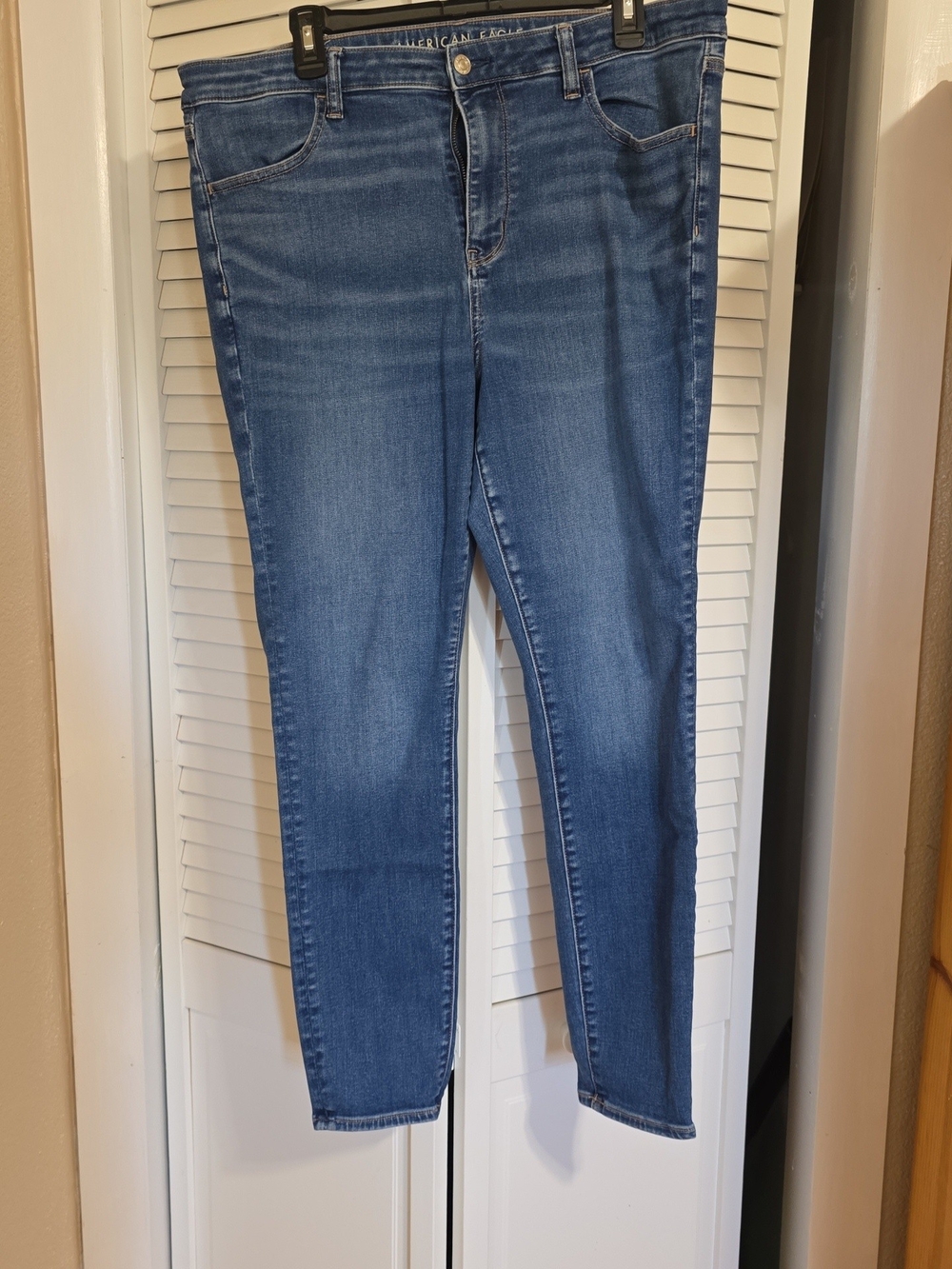 American Eagle Outfitters Women’s High Waisted Blue Skinny Jeans
